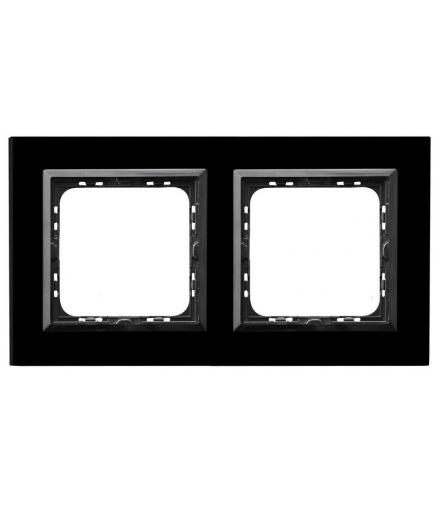 IMPRESJA R-2YGC/32/25 Ramka podwójna , CZARNE SZKŁO