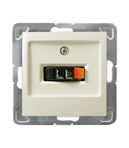 IMPRESJA GG-1Y/m/27 Gniazdo głośnikowe pojedyncze , ECRU