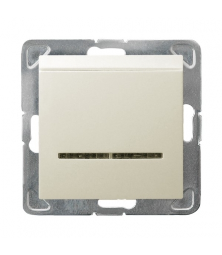 IMPRESJA ŁP-15YS/m/27 Łącznik hotelowy z podświetleniem pomarańczowym, ECRU