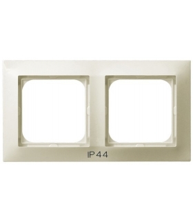 IMPRESJA RH-2Y/27 Ramka podwójna do łączników IP-44 , ECRU