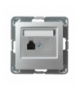 IMPRESJA GPT-1Y/m/18 Gniazdo telefoniczne pojedyncze , SREBRO