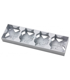 IMPRESJA PNP-4Y/18 Puszka instalacyjna do serii IMPRESJA poczwórna, SREBRO