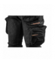 Spodnie robocze 5-kieszeniowe DENIM, czarne, rozmiar XS GTX NEO Tools 81-233-XS