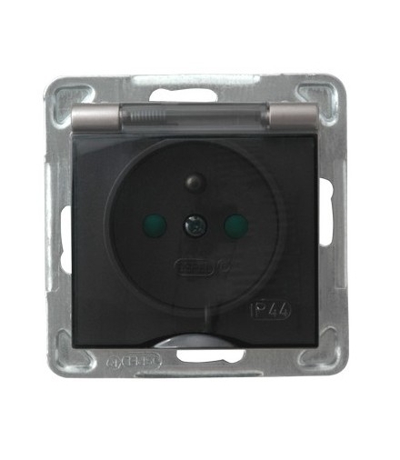 IMPRESJA GPH-1YZP/m/23/d Gniazdo bryzgoszczelne z uziemieniem IP-44 z przesłonami torów prądowych wieczko przezroczyste, TYTAN