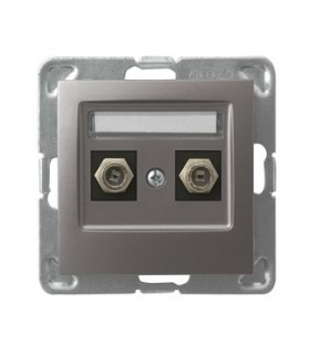 IMPRESJA GPA-2YF/m/23 Gniazdo antenowe typu F podwójne , TYTAN