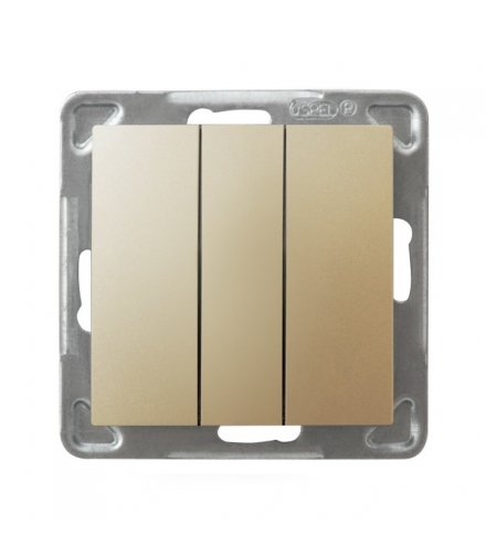 IMPRESJA ŁP-13Y/m/28 Łącznik potrójny , ZŁOTY METALIK