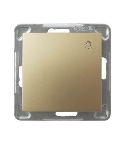 IMPRESJA ŁP-5Y/m/28 Łącznik zwierny "światło" , ZŁOTY METALIK