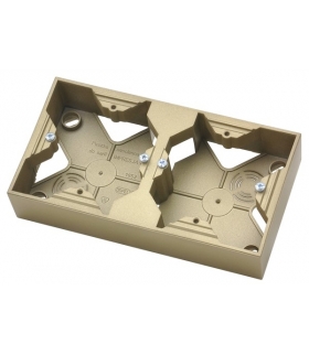 IMPRESJA PNP-2Y/28 Puszka instalacyjna do serii IMPRESJA podwójna, ZŁOTY METALIK