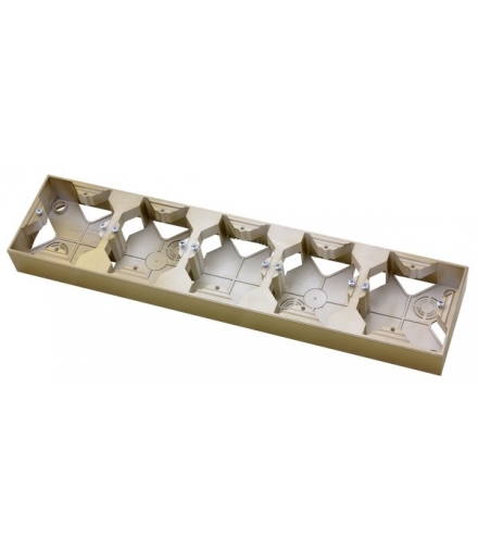 IMPRESJA PNP-5Y/28 Puszka instalacyjna do serii IMPRESJA pięciokrotna, ZŁOTY METALIK