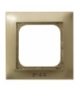 IMPRESJA RH-1Y/28 Ramka pojedyncza do łączników IP-44 , ZŁOTY METALIK