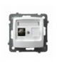 KARO GPE-1S/m/00 Gniazdo ekwipotencjalne pojedyncze , BIAŁY