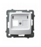 KARO GPK-1S/p/00 Obudowa gniazda pojedynczego typu Keyston prosta, BIAŁY