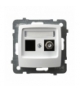 KARO GPKA-S/K/m/00 Gniazdo komputerowo-antenowe , BIAŁY