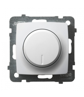 KARO ŁP-8S/m/00 Ściemniacz przyciskowo-obrotowy przystosowany do obciążenia żarowego i halogenowego, BIAŁY