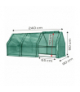 Szklarnia 240 x 90 x 90 cm, folia PE, metalowa konstrukcja GTX NEO Tools 15-912
