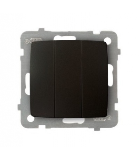 KARO ŁP-13S/m/40 Łącznik potrójny , CZEKOLADOWY METAL