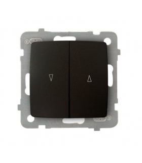 KARO ŁP-7S/m/40 Łącznik żaluzjowy , CZEKOLADOWY METAL