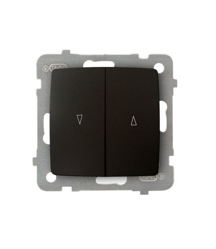 KARO ŁP-7S/m/40 Łącznik żaluzjowy , CZEKOLADOWY METAL