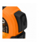 Miara zwijana stalowa Super Black 7,5 m x 25 mm, auto blokada, dwa przyciski stop, magnes GTX NEO Tools 67-244