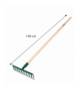 Grabie uniwersalne proste, 14 zębów, głowica nitowana, trzonek drewniany GTX VERTO 15G057