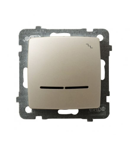 KARO ŁP-3SS/m/42 Łącznik schodowy z podświetleniem niebieskim, ECRU PERŁOWY