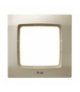 KARO RH-1S/42 Ramka pojedyncza do łączników IP-44 , ECRU PERŁOWY