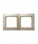 KARO RH-2S/42 Ramka podwójna do łączników IP-44 , ECRU PERŁOWY