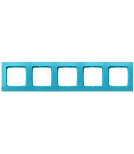KARO R-5S/59 Ramka pięciokrotna , SATYNOWY TURKUS