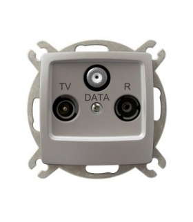 KARO GPA-SD/m/43 Gniazdo RTV-DATA , SREBRNY PERŁOWY