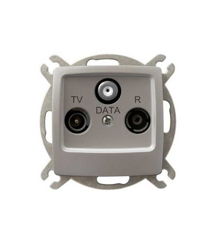 KARO GPA-SD/m/43 Gniazdo RTV-DATA , SREBRNY PERŁOWY