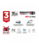 Szlifierka mimośrodowa Energy+ 18V, Li-Ion, stopa 125 mm, bez akumulatora GTX GRAPHITE 58G014