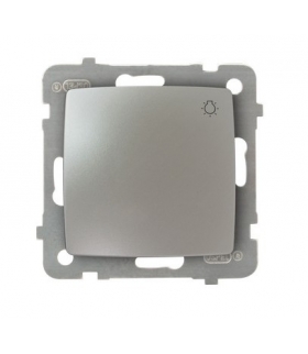 KARO ŁP-5S/m/43 Łącznik zwierny "światło" , SREBRNY PERŁOWY