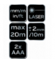Dalmierz laserowy, zasięg 20 m GTX NEO Tools 75-202