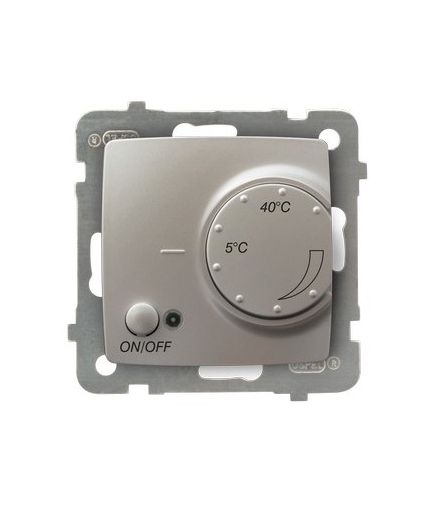 KARO RTP-1SN/m/43 Regulator temperatury z czujnikiem napowietrznym, SREBRNY PERŁOWY