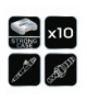 Nasadki do sondy lambda i wtryskiwaczy - zestaw 10 szt. GTX NEO Tools 11-882