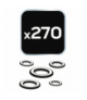 O-ringi klimatyzacji HNBR, 270 sztuk GTX NEO Tools 11-976