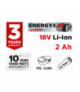 Akumulator Energy+ 18V, Li-Ion 2.0Ah GTX GRAPHITE 58G001