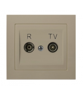 KIER GPA-10WPZ/01 Gniazdo RTV zakończeniowe , BEŻOWY