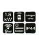 Promiennik 1500W, sufitowy, IP44, pilot GTX NEO Tools 90-034