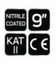 Rękawice robocze, poliester pokryty nitrylem (sandy),4131X, rozmiar 9 GTX NEO Tools 97-642-9