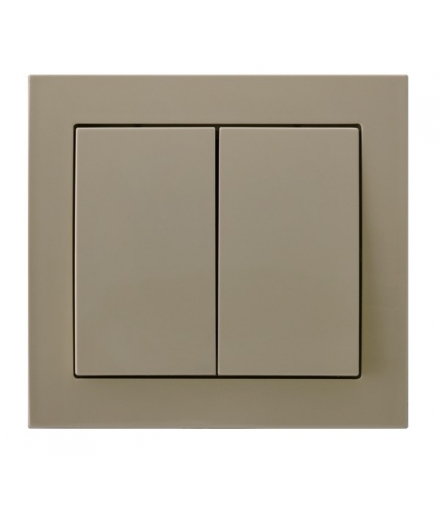 KIER ŁP-10W/01 Łącznik podwójny schodowy , BEŻOWY