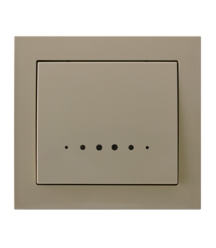 KIER ŁP-12WS/01 Łącznik kontrolny z podświetleniem pomarańczowym, BEŻOWY