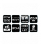 Latarka bateryjna 6xAA 1500 lm CREE XHP50.2 LED GTX NEO Tools 99-036
