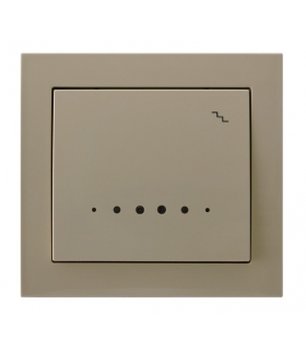 KIER ŁP-3WS/01 Łącznik schodowy z podświetleniem pomarańczowym, BEŻOWY