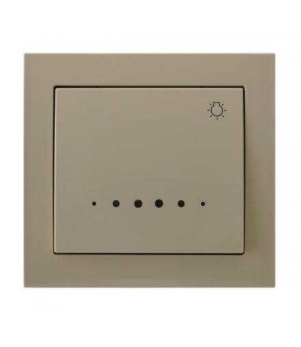 KIER ŁP-5WS/01 Łącznik zwierny "światło" z podświetleniem pomarańczowym, BEŻOWY