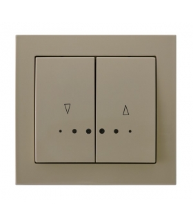 KIER ŁP-7WS/01 Łącznik żaluzjowy z podświetleniem pomarańczowym, BEŻOWY