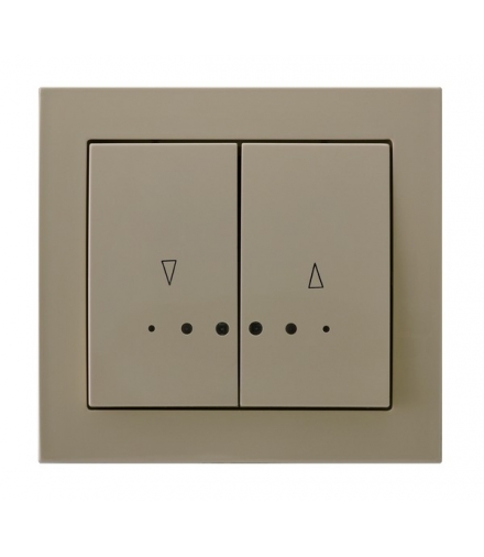 KIER ŁP-7WS/01 Łącznik żaluzjowy z podświetleniem pomarańczowym, BEŻOWY