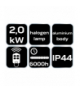 Promiennik sufitowy 2000W, aluminiowy, z pilotem, włącznik, element grzejny halogen lamp GTX NEO Tools 90-038