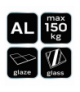 Przyssawka do szyb aluminiowa, potrójna, 150 kg GTX NEO Tools 56-803