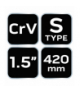 Klucz do rur typ "S", 1.5", 420 mm GTX NEO Tools 02-421